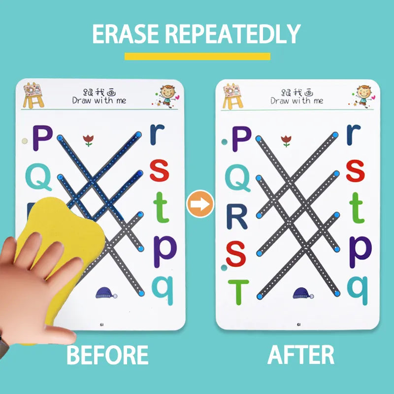 Tracing Work Book for kids 64 Pages