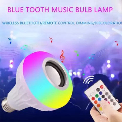 LED RGB Bulb Light Smart Bluetooth Music Speaker Changing Color Lamp